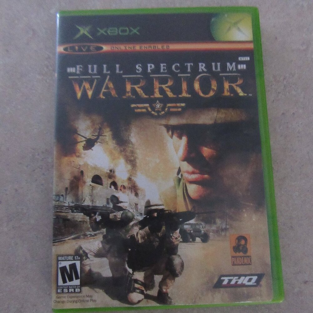 *Full Spectrum Warrior X Box Game